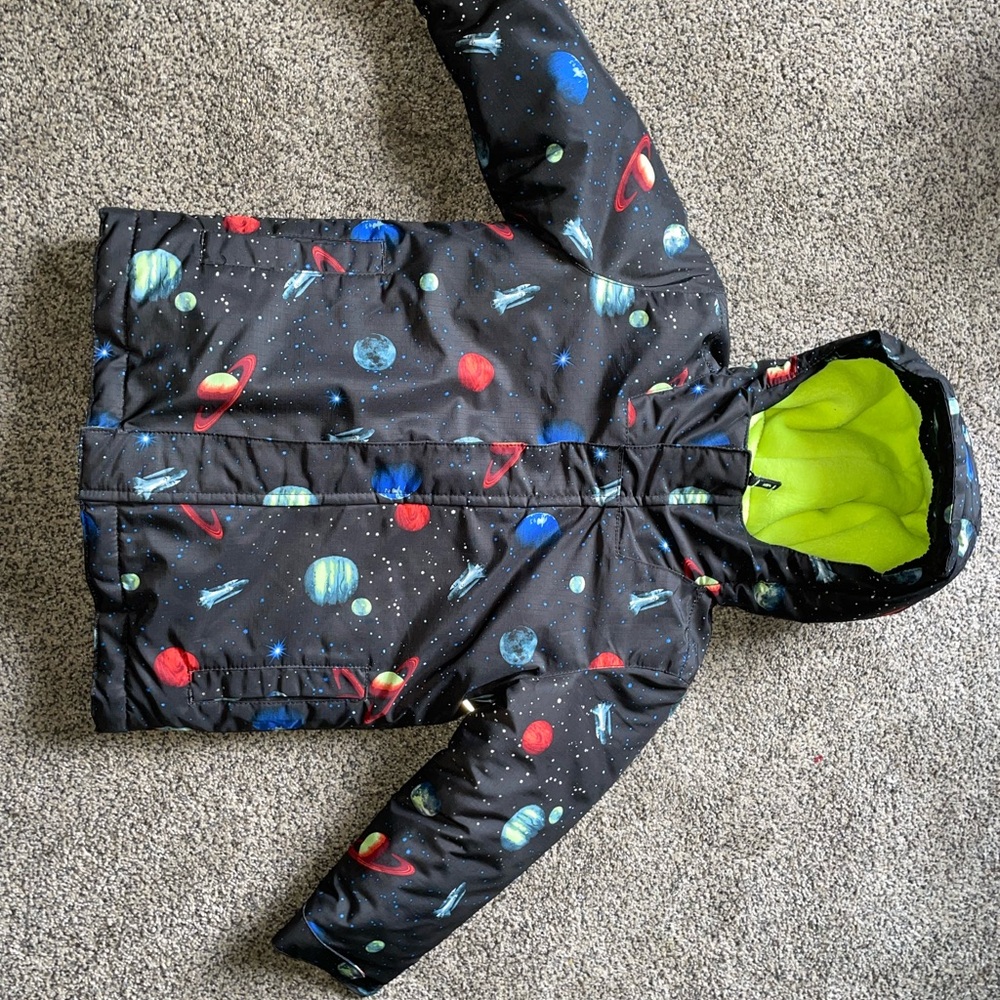 The Children's Place Black Space-Themed jacket
